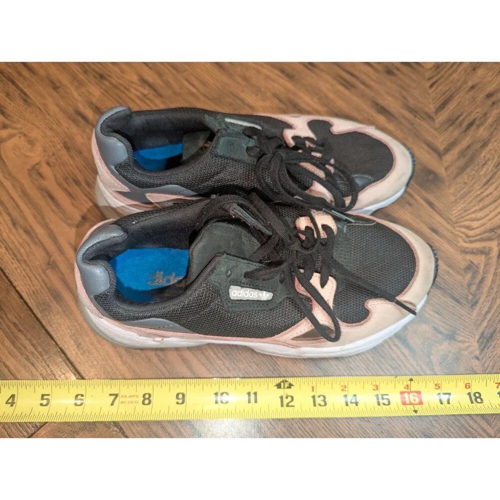 Adidas Falcon Black Pink Womens Size 8.5 Shoes Sneakers Art B93923